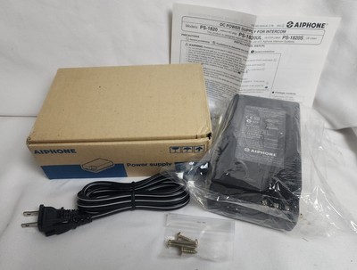 AIPHONE PS-1820UL DC POWER SUPPLY FOR  INTERCOM SYSTEM WITH MOUNTING HARDWARE & 