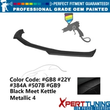 Fits 16-24 Chevy Camaro 1LE Front Bumper Lip ABS #GB8 Black Meet Kettle