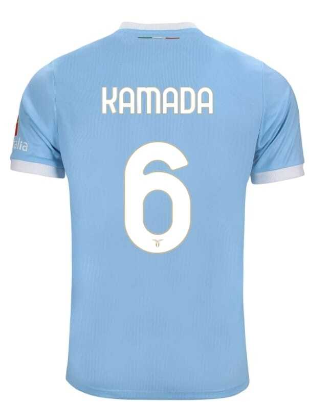 Mizuno SS Lazio KAMADA 6 Mサイズジャージ Mizuno Ss Lazio Cofanetto Box Maglia 6 Kamada 50 Anni