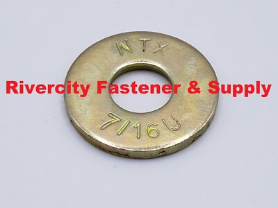7/16'' Extra Thick Heavy Duty Grade 8 USS Flat Washers 7/16 inch washer 7/16x1.25