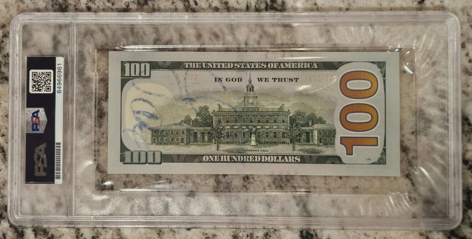 FLOYD MAYWEATHER JR SIGNED $100 Bill US CURRENCY PSA/DNA CERTIFIED ENCASED view 2