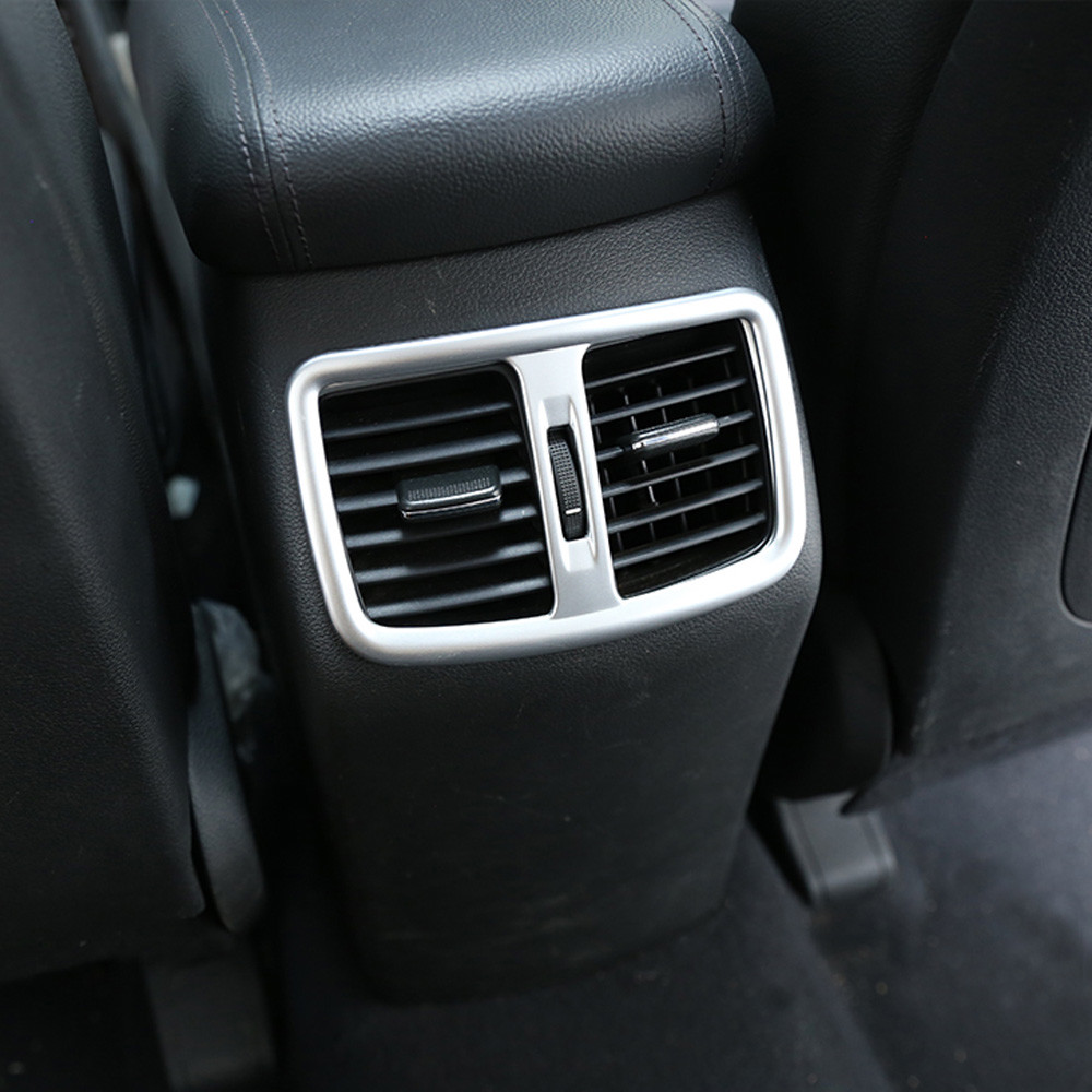 Carbon Fiber Rear Armrest AC Air Outlet Vent Cover For Hyundai Tucson 2022-2024