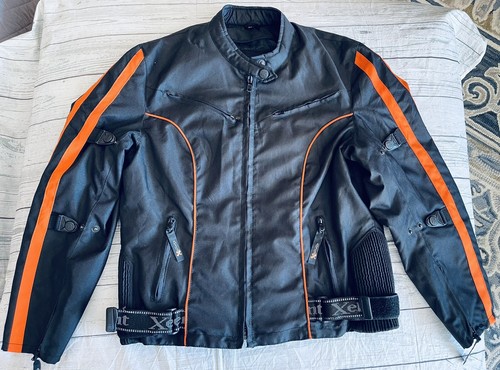Xelement Motorcycle Jacket Sz XL Women? Black/Orange As Is Outer Jacket ONLY - Picture 9 of 14