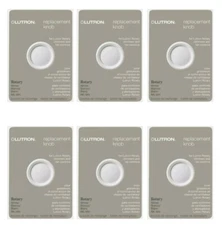 Lot of 6 Lutron White Round Rotary Replacement Dimmer Knob, White, RK-WH