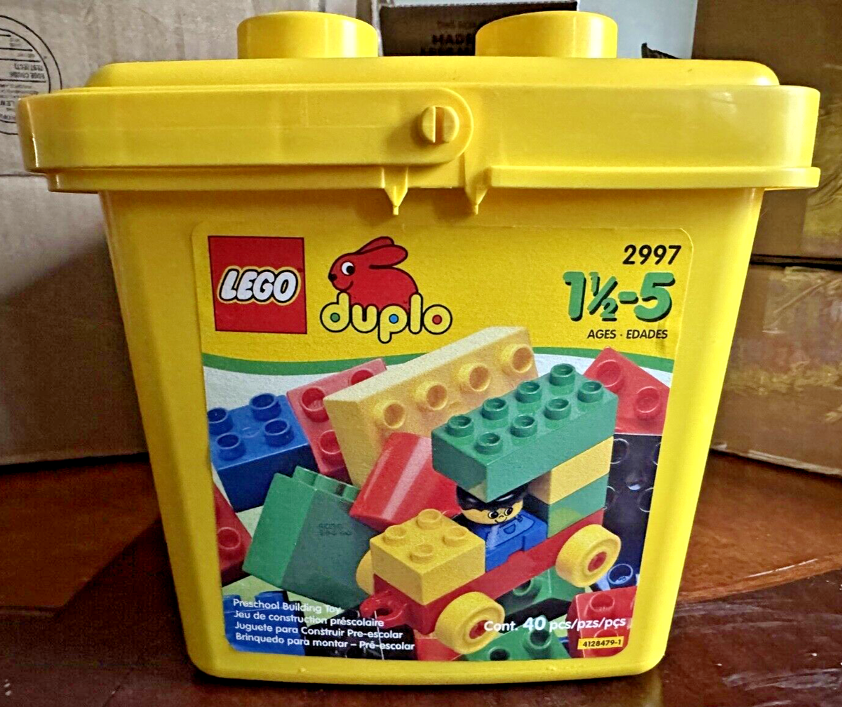 LEGO Duplo Bucket (2997) Yellow - NIB & Retired from the 1990s