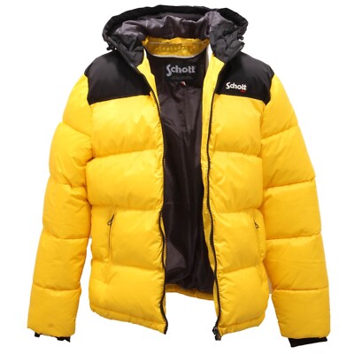 6682AI giubbotto uomo SCHOTT man padded jacket yellow | eBay UK