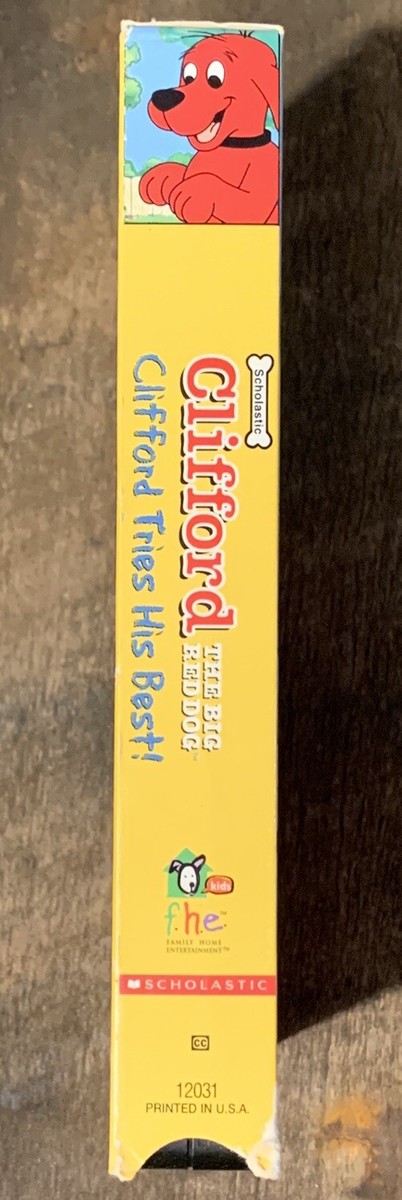 Clifford the Big Red Dog - Clifford Tries His Best (VHS, 2001
