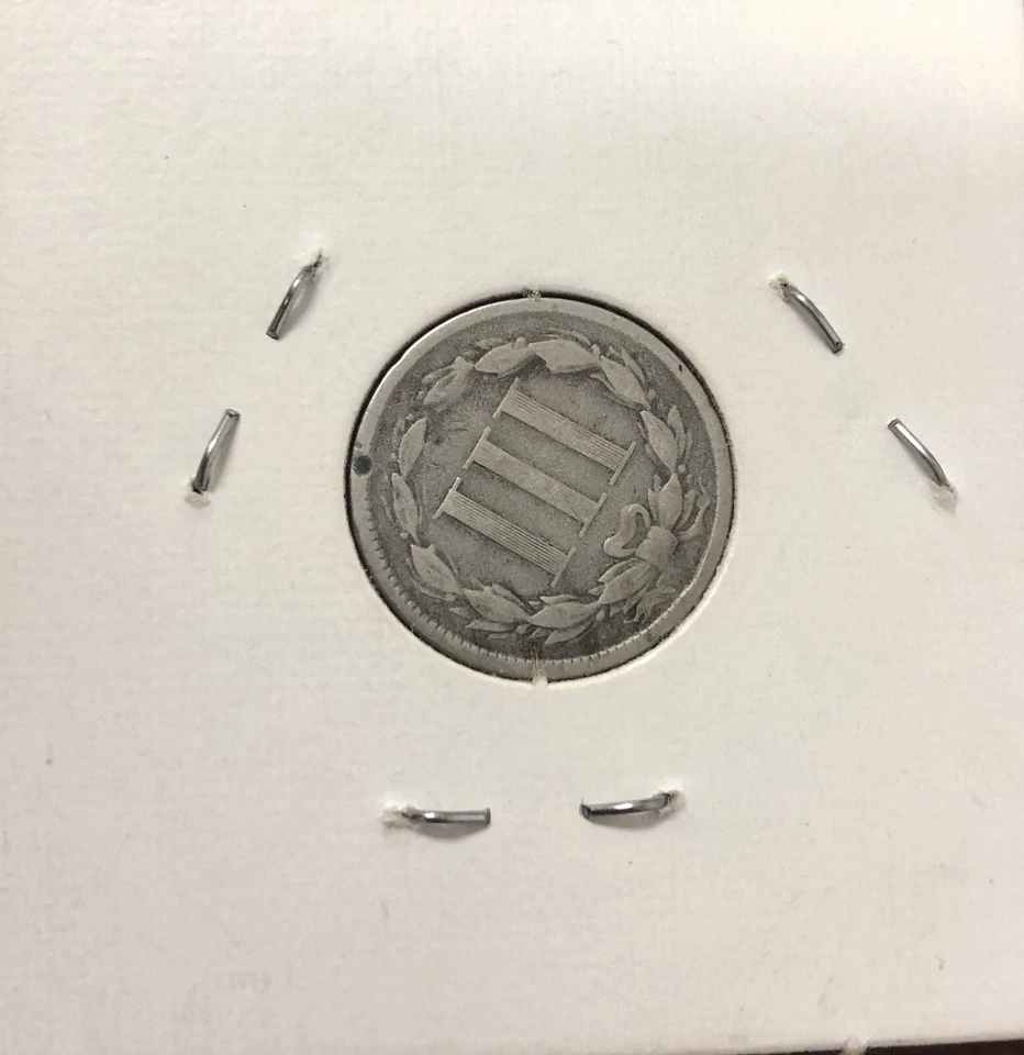 US 1867 Three Cent 3c ROTATED REVERSE ERROR Estate Find 100% ORIGINAL - Image 2 of 2