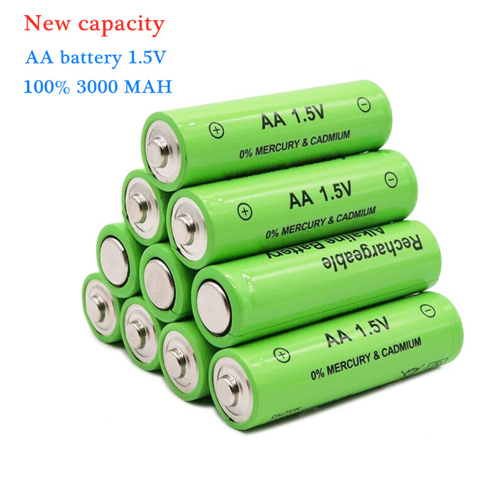 High-Capacity 3000mAh 1.5V Rechargeable AA Batteries for Remotes Clocks Toys-image