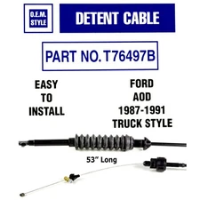 Transmission Detent Kickdown Cable Ford AOD Ford 1987-1993 T76497B (99477)
