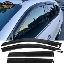 Fits 09-17 Chevy Traverse Sedan Window Visors Rain Sun Guard Vent Guard 4Pc Set