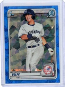 2020 1st Bowman Chrome Sapphire Prospects #BCP139 Anthony Volpe ROOKIE YANKEES x