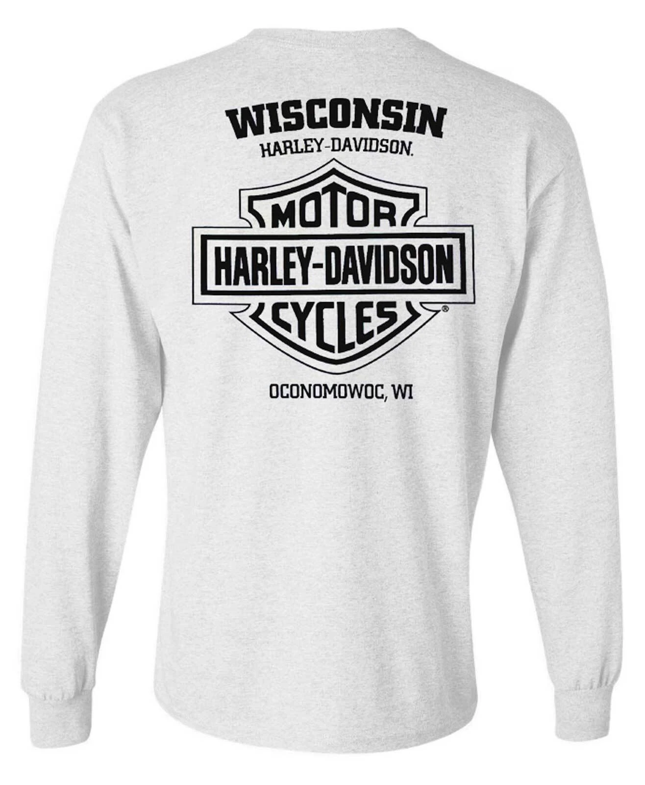 H Davidson Men's Switch Shield Crew Neck Long Sleeve Shirt