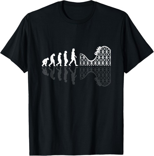 Funny "Evolution of Roller Coaster" - Roller Coaster T-Shirt