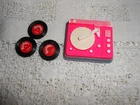 Vintage Barbie 1971 Malibus Sunset Pink Record Player 3 Records JAPAN 1497
