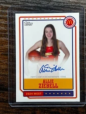 2024 Topps Chrome McDonald’s All American Allie Ziebell On Card Auto