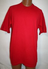 Vintage 90s FRUIT OF THE LOOM Red Blank Cotton T-SHIRT XL Single Stitch USA Made