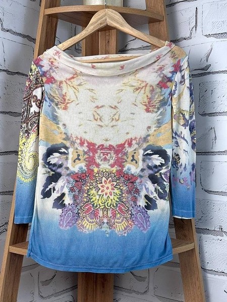 Women Etro Sweater Multicolor Silk 40 / L / 48
