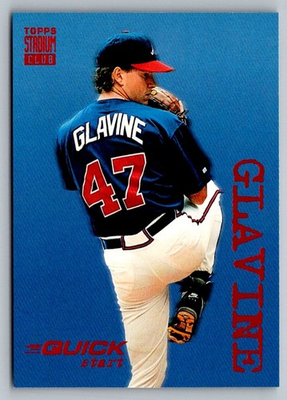 #ad 1994 Topps Stadium Club Baseball Tom Glavine Quick Start Card #538 $1.39