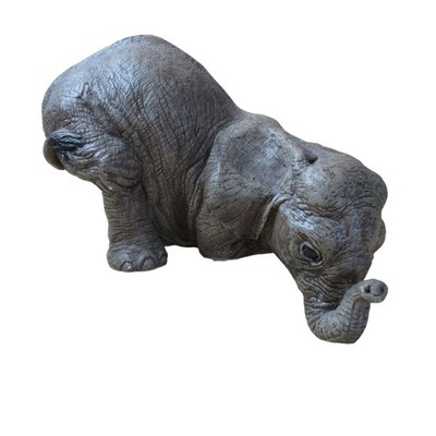 The Herd Martha Carey Elephant Sculpture 5.5'' Figurine Wooly 3102 VTG 1987