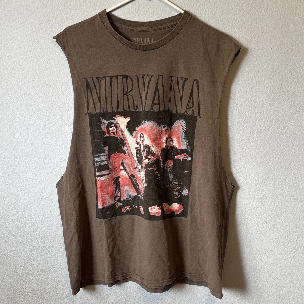 ▪️90‘s【NIRVANA】VINTAGE TANK TOP Nirvana Regular Size Sleeveless T-Shirts for Men for sale | eBay