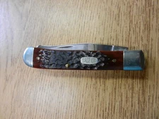 1998 Case XX 6254 SS 2 Blade Trapper Pocket Knife W/ Bone Handles 4 1/8" Used