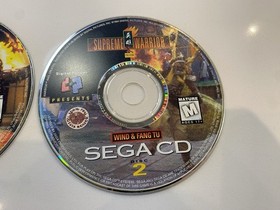 Sega CD SUPREME WARRIOR Disc 1 & 2 LOOSE DISCS ONLY!