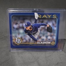 Topps 2024 Series 1 Tyler Glasnow Tampa Bay Rays #89 Royal Blue