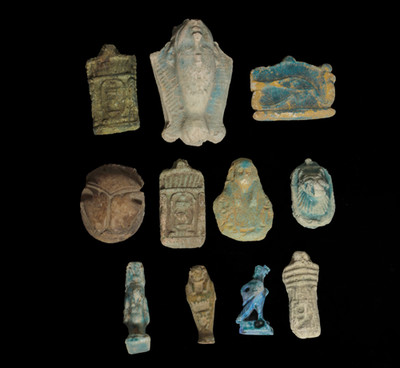 Altägyptische Antiquitäten Fayence Heilige & Ushabti Amulett Sammlung Selten Reliquien