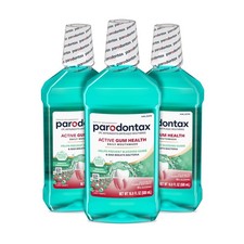 Active Gum Health Breath Freshener Mouthwash, 3 x 16.9 fl oz