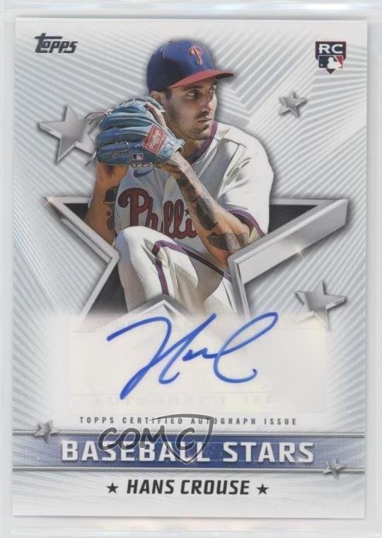 2022 Topps Series 1 Baseball Stars Hans Crouse #BSA-HC Rookie Auto RC 0j9w