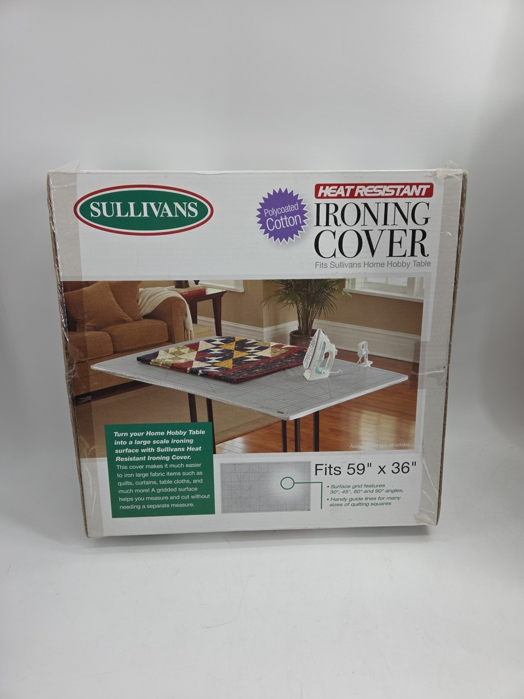Cover Jeat Resistant Polycoated Fit Hobby Table 59"x 36"