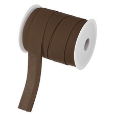 Double Fold Bias Binding Tape 1 Inch x 25 Yard, Brown for Sewing
