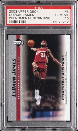 LeBron James #5 2003 Upper Deck Phenomenal Beginning card