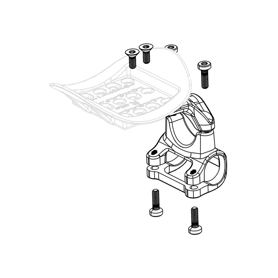 Zipp Low Mount Right Vuka Clip Replacement Mount for Handlebar Accessories
