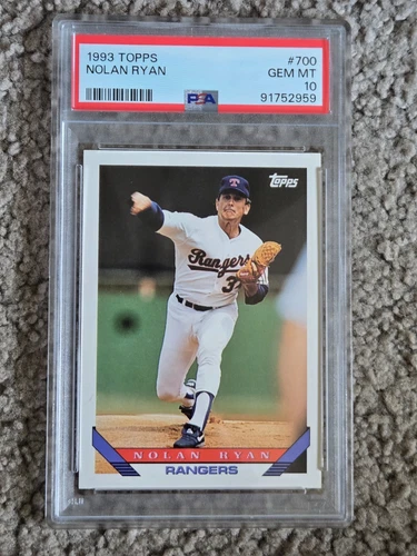 NOLAN RYAN~1993 TOPPS PSA-10 GEM-MT FINAL SEASON GRADED #700 Rangers