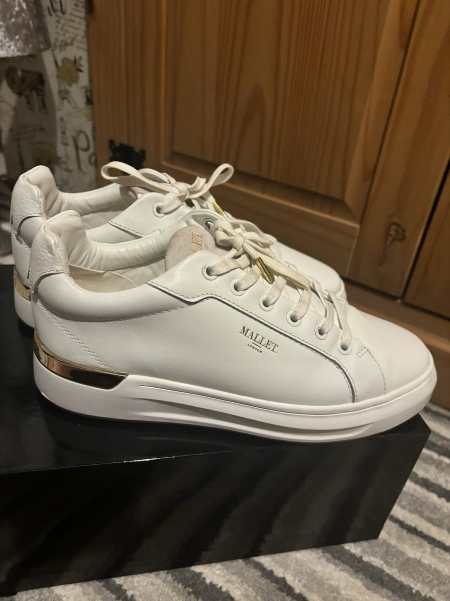 Leather Trainers Mallet Grftr White And Pink Mallet GRFTR White