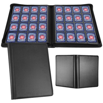 WisOffice Card Binder 1000 Pockets, Premium PU Cover 16 Large, Carbon Black 