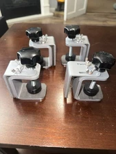 Multi Purpose C-Clamp Kit for Table Panel Separator Desktop Mount Holder 4 pack