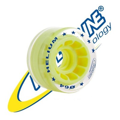 Roll-Line Helium Street Outdoor Roller Skate Wheels (Set of 8, 64mm,Hardnesses 8