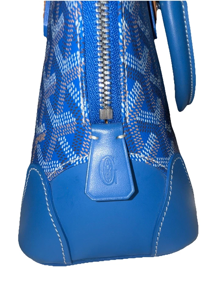 Mini lona recubierta azul cielo Goyard Vendome  Foto 3 de 4