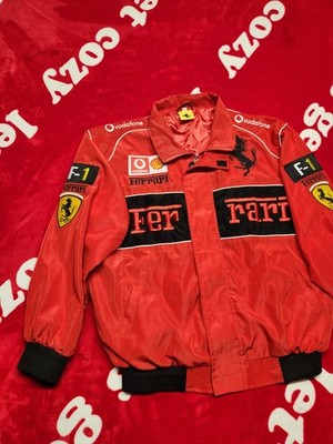 Ferrari F1 Racing Jacket Mens Medium Red Vodafone Shell Motorsport