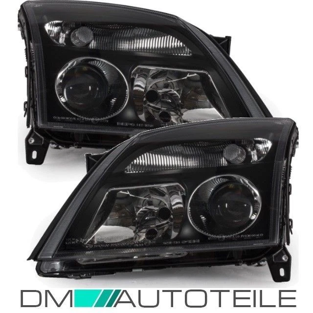 Opel Vectra C Signum 02-05 Scheinwerfer Set Satz Links Rechts Schwarz + GARANTIE - Bild 3 von 4