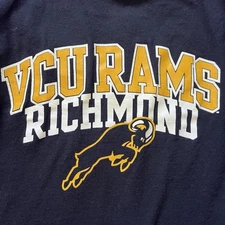 VCU Richmond Rams T-Shirt Mens Size Small Black College NCAA Basketball Champion