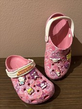Crocs Classic Hello Kitty Friends Pink With Jibbitz Charms youth 3 sz J3