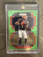 2021 Panini Prizm - Rookie Ja'Marr Chase #337 Neon Green Pulsar Prizm (RC)