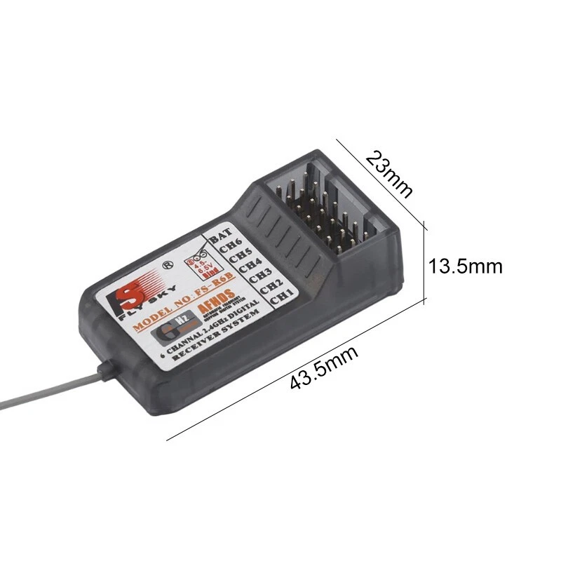 FlySky 2.4Ghz 6CH RC R6B Receiver for FlySky TH9X FS-CT6B FS-T6 Transmitte - Image 3 of 4