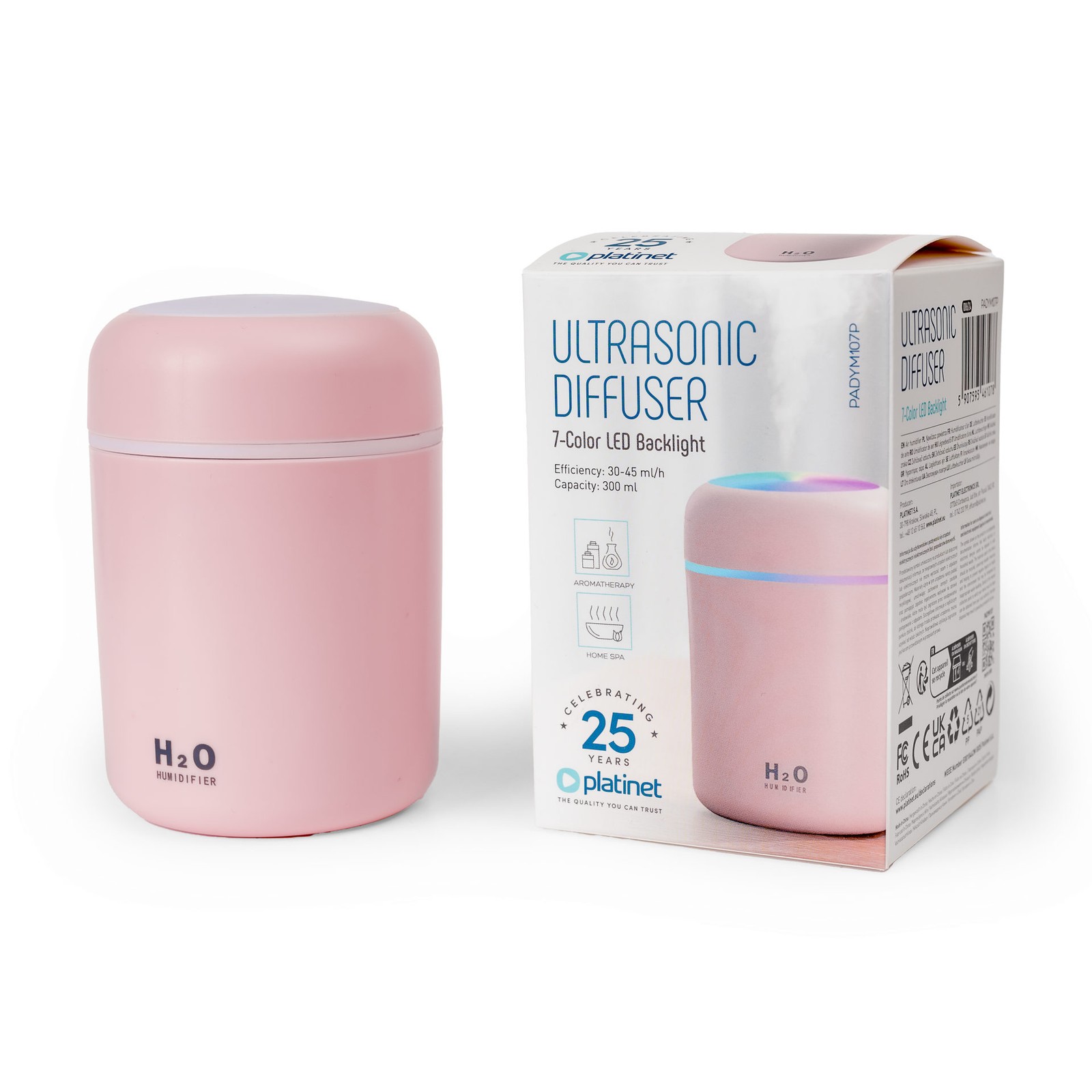 Platinet Kompakter Aroma Diffusor fr Raumduft und Entspannung mit RGB LED 3890₽