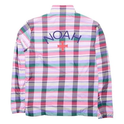 Adidas Originals NOAH Plaid Windbreaker Water Repellant Running Jacket Medium