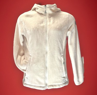 Gerry Women's Sz: L Vanilla Plush Velour w/ Sherpa Lined Fitted Hooded Jacket